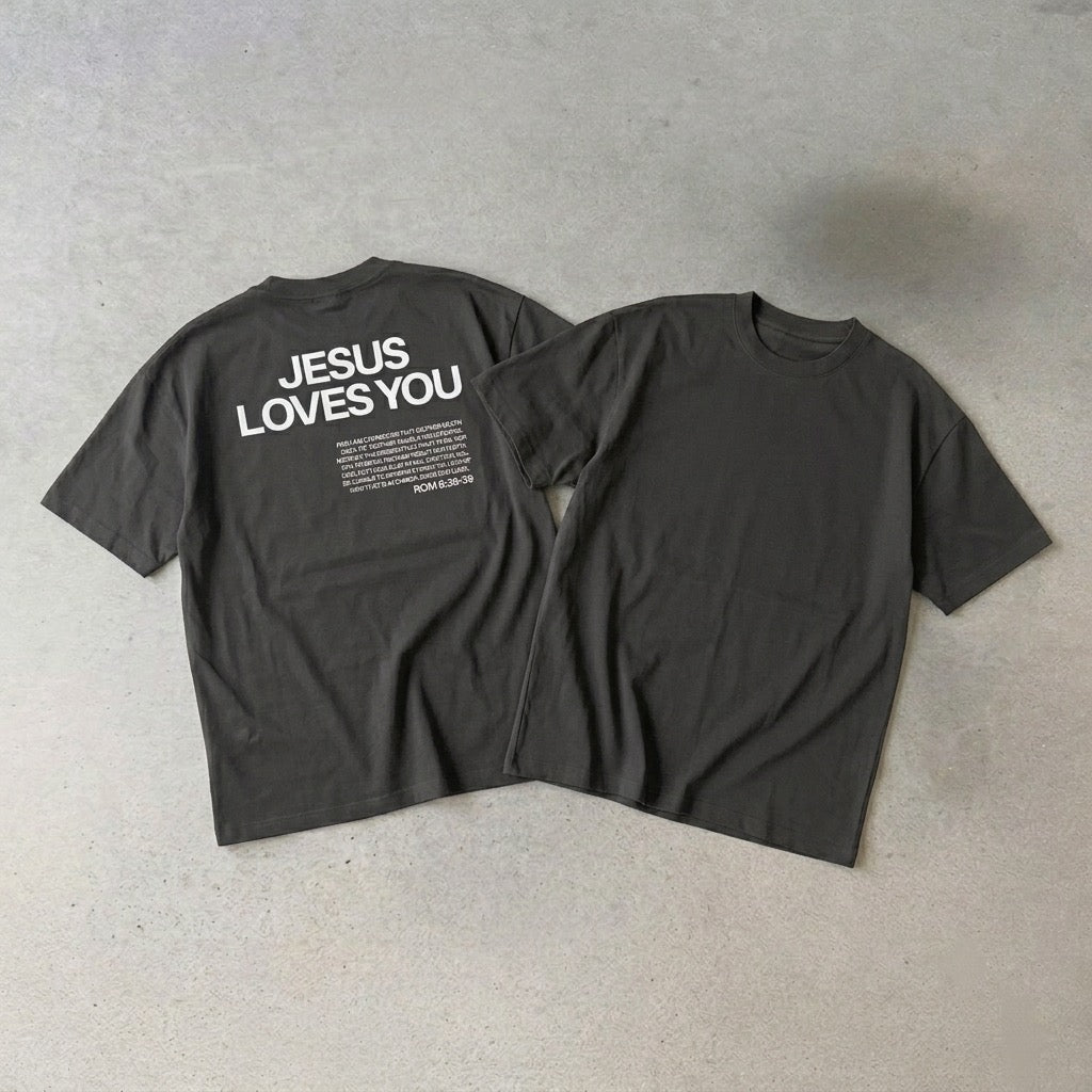 JESUS LOVES YOU-OVERSIZED BOXY TEE