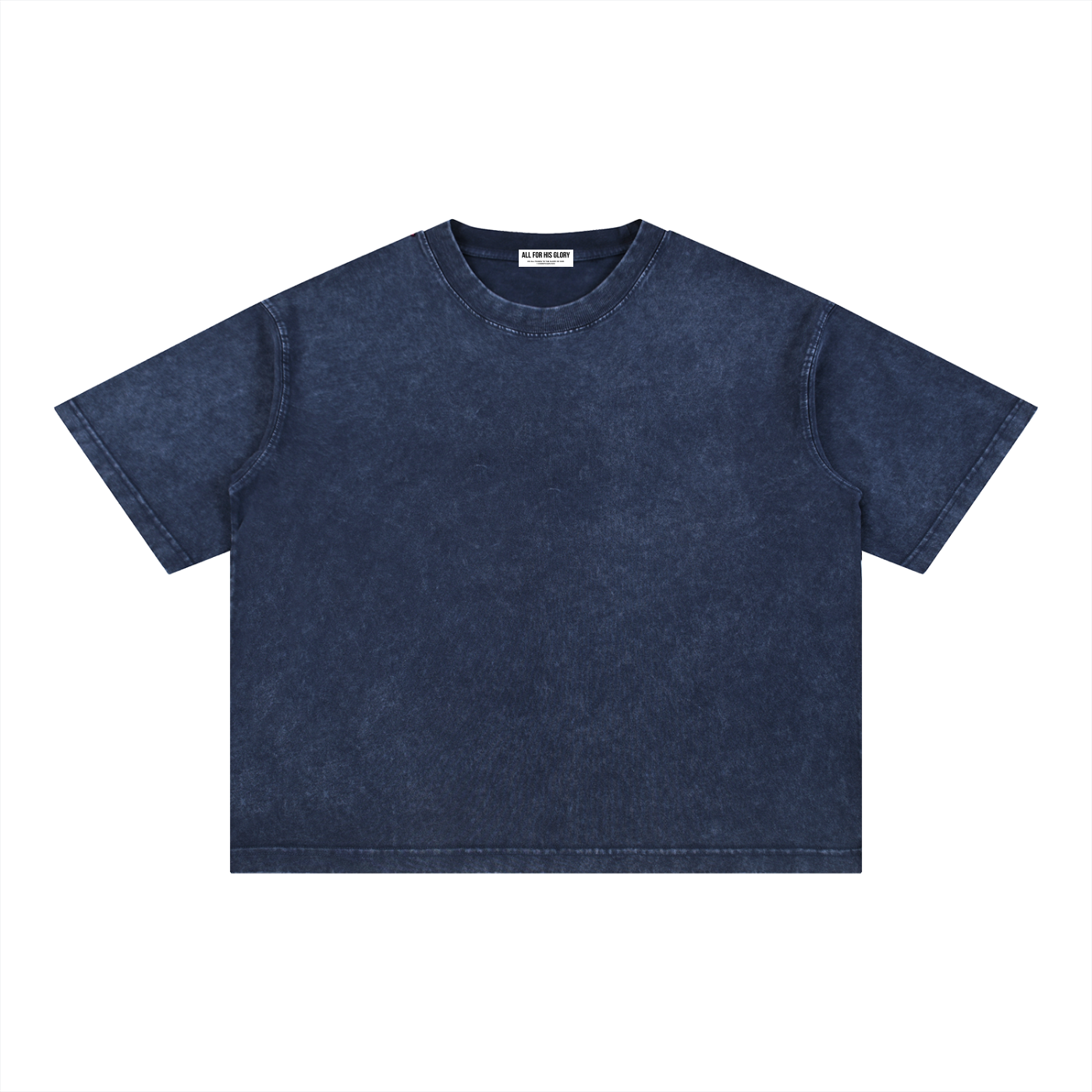 ALL FOR HIS GLORY-MINERAL WASH CROPPED BOXY TEE