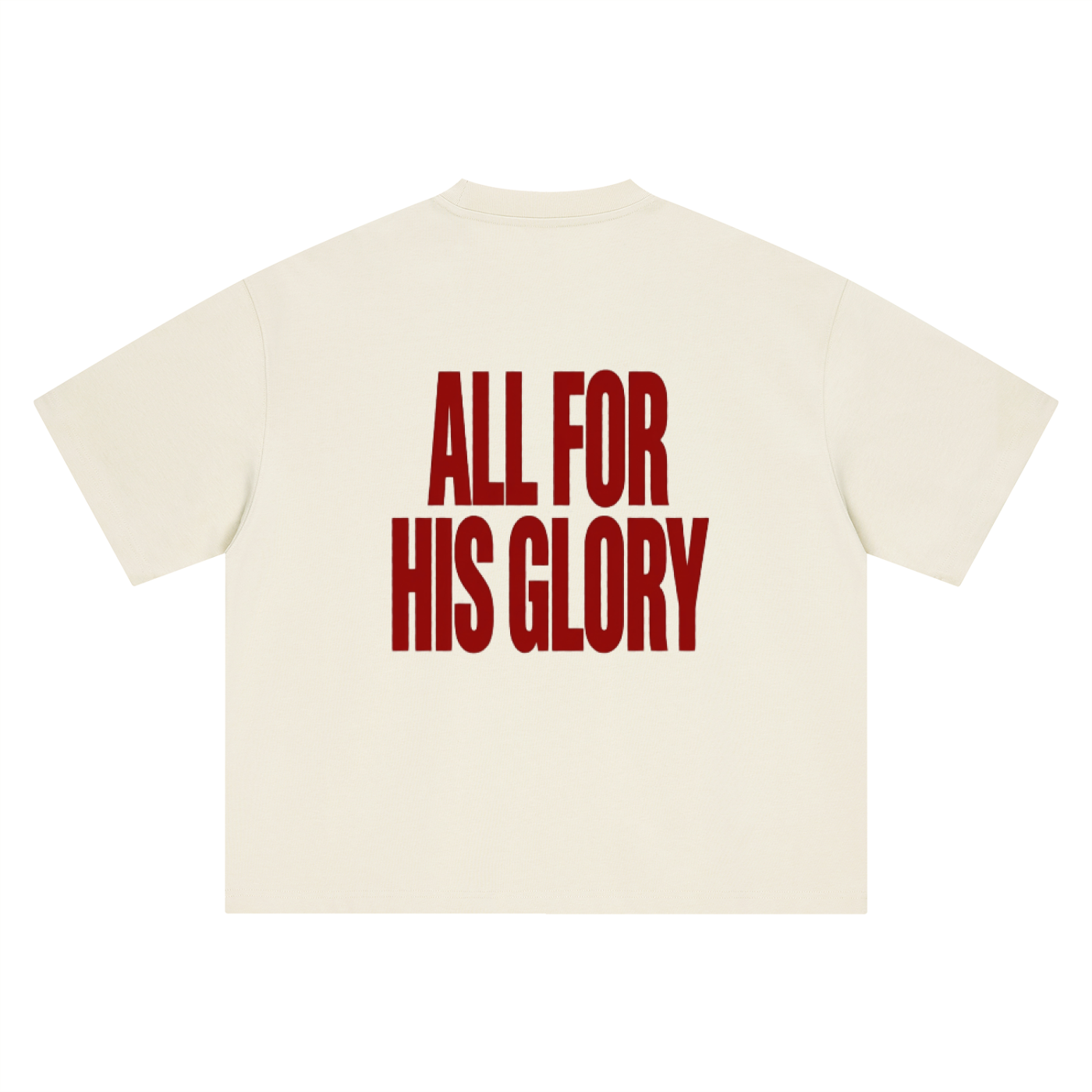ALL FOR HIS GLORY-HEAVY BOXY TEE