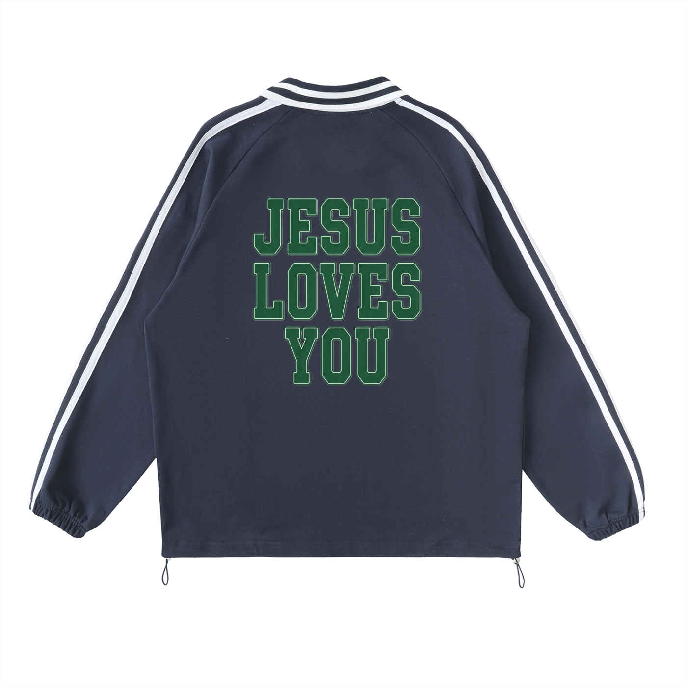 JESUS LOVES YOU-COLLAR SWEATSHIRT