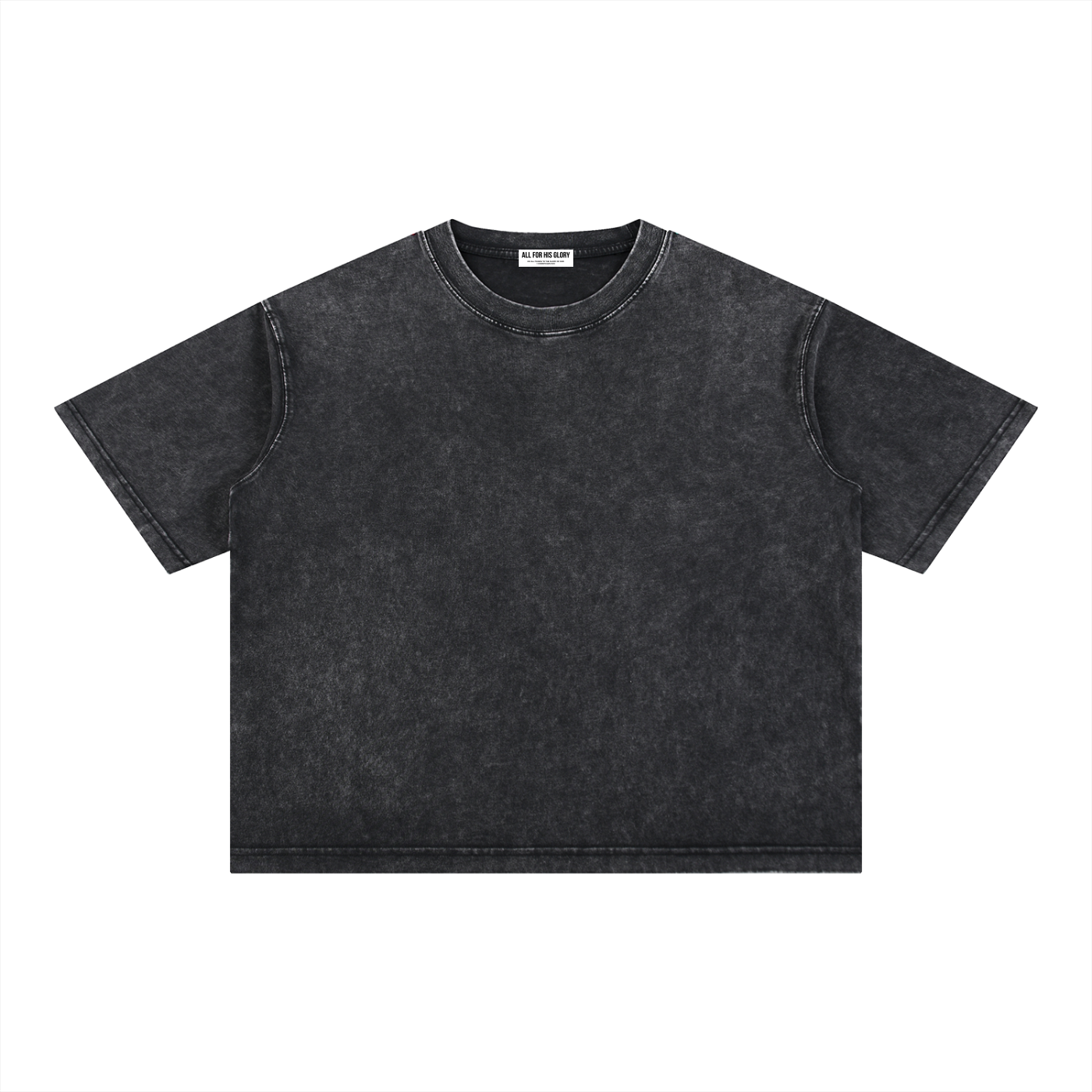 ALL FOR HIS GLORY-MINERAL WASH CROPPED BOXY TEE