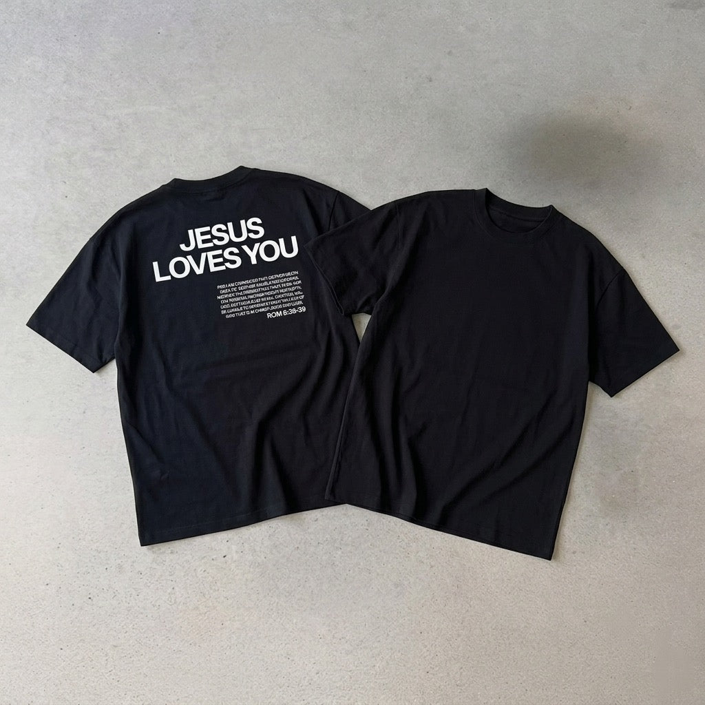 JESUS LOVES YOU-OVERSIZED BOXY TEE