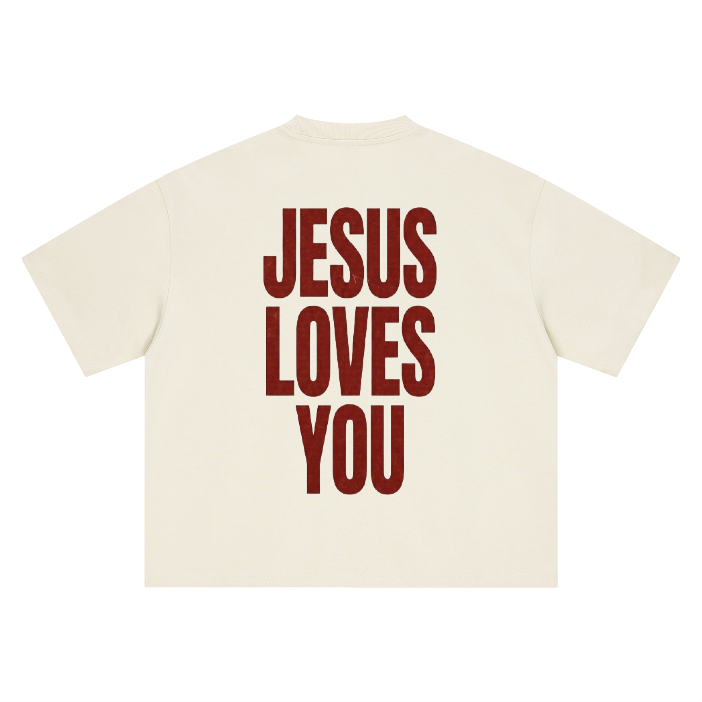 JESUS LOVES YOU-HEAVY BOXY TEE