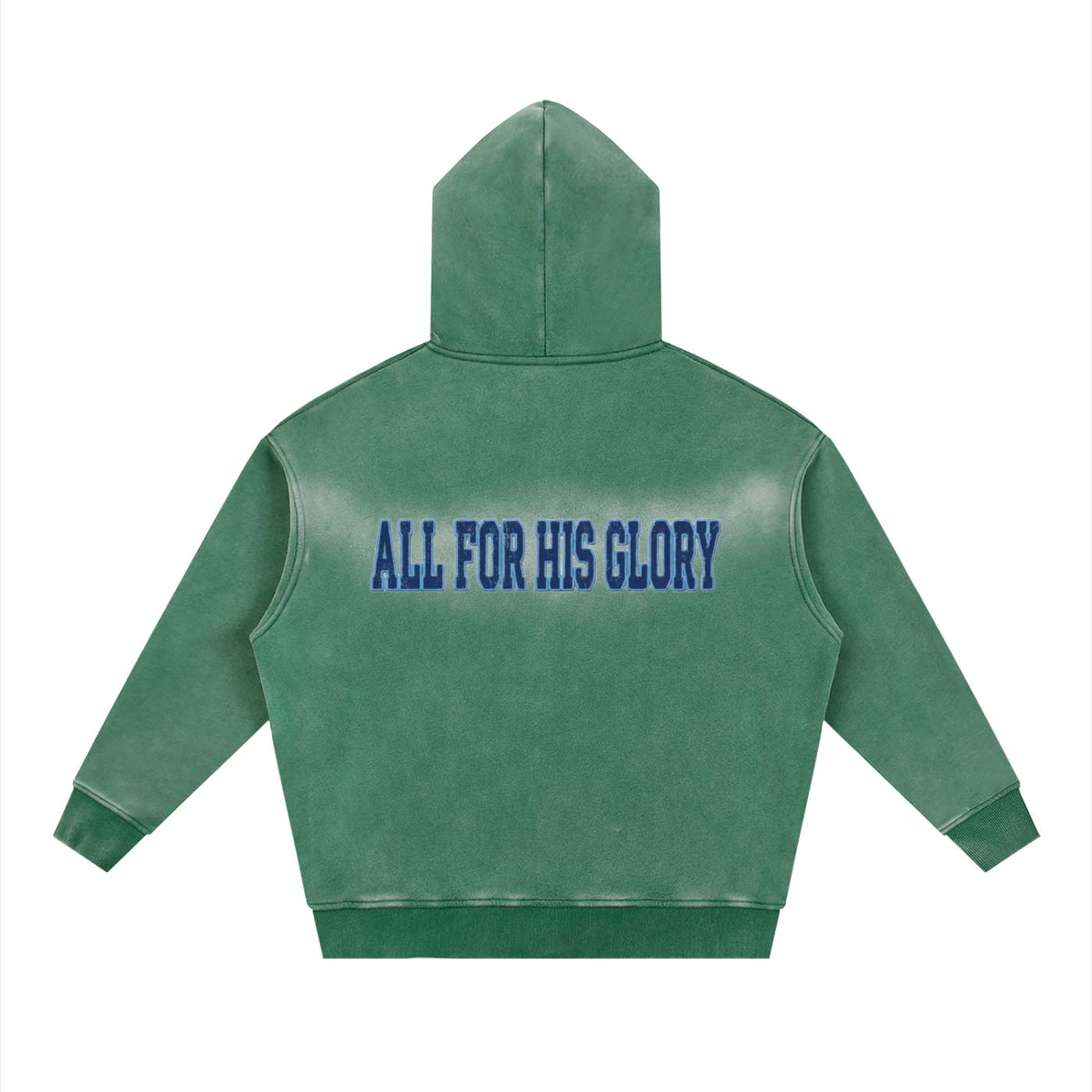 ALL FOR HIS GLORY- SUNFADE ZIPPER BOXY FLEECE