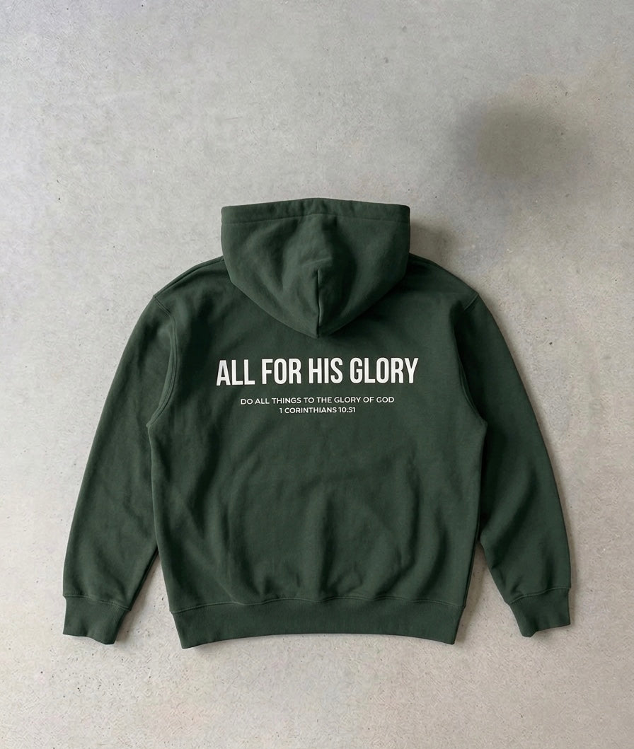 ALL FOR HIS GLORY-HEAVYWEIGHT HOODIE