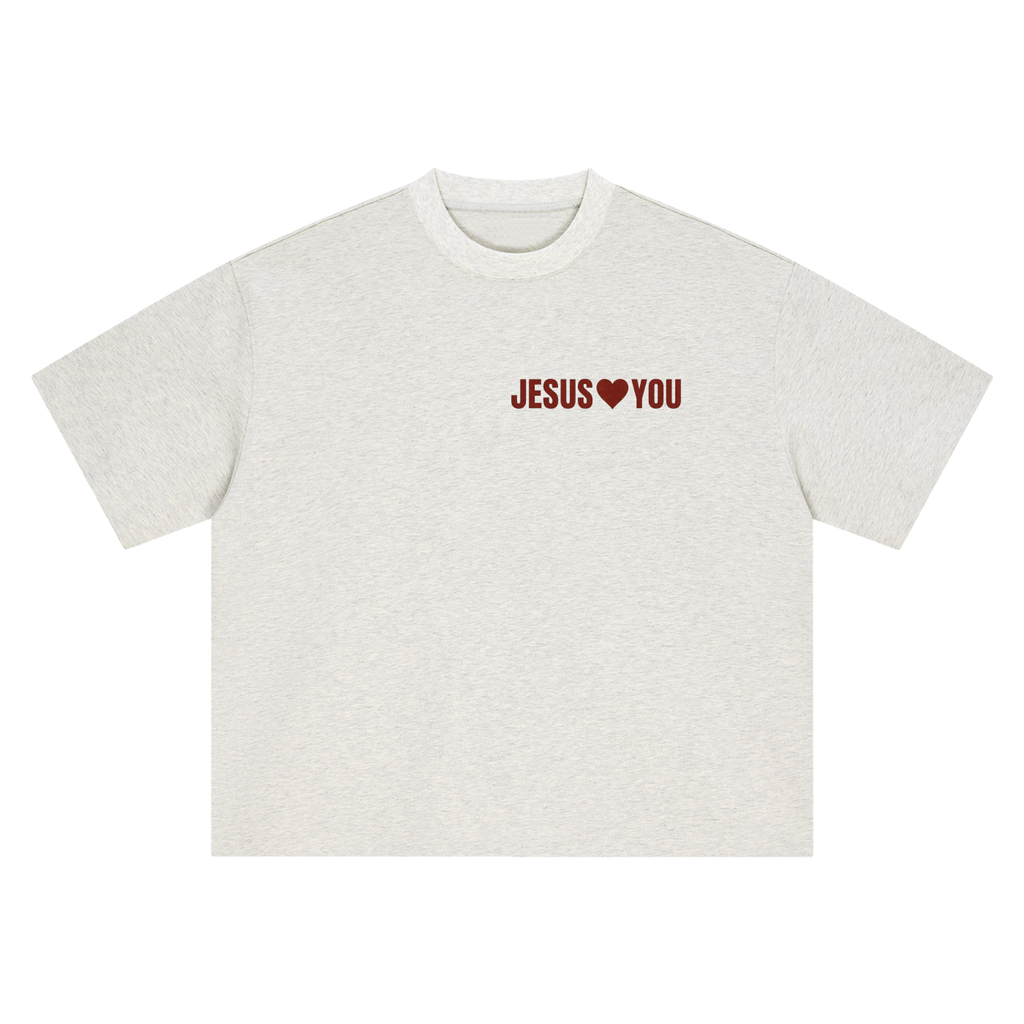 JESUS LOVES YOU-HEAVY BOXY TEE