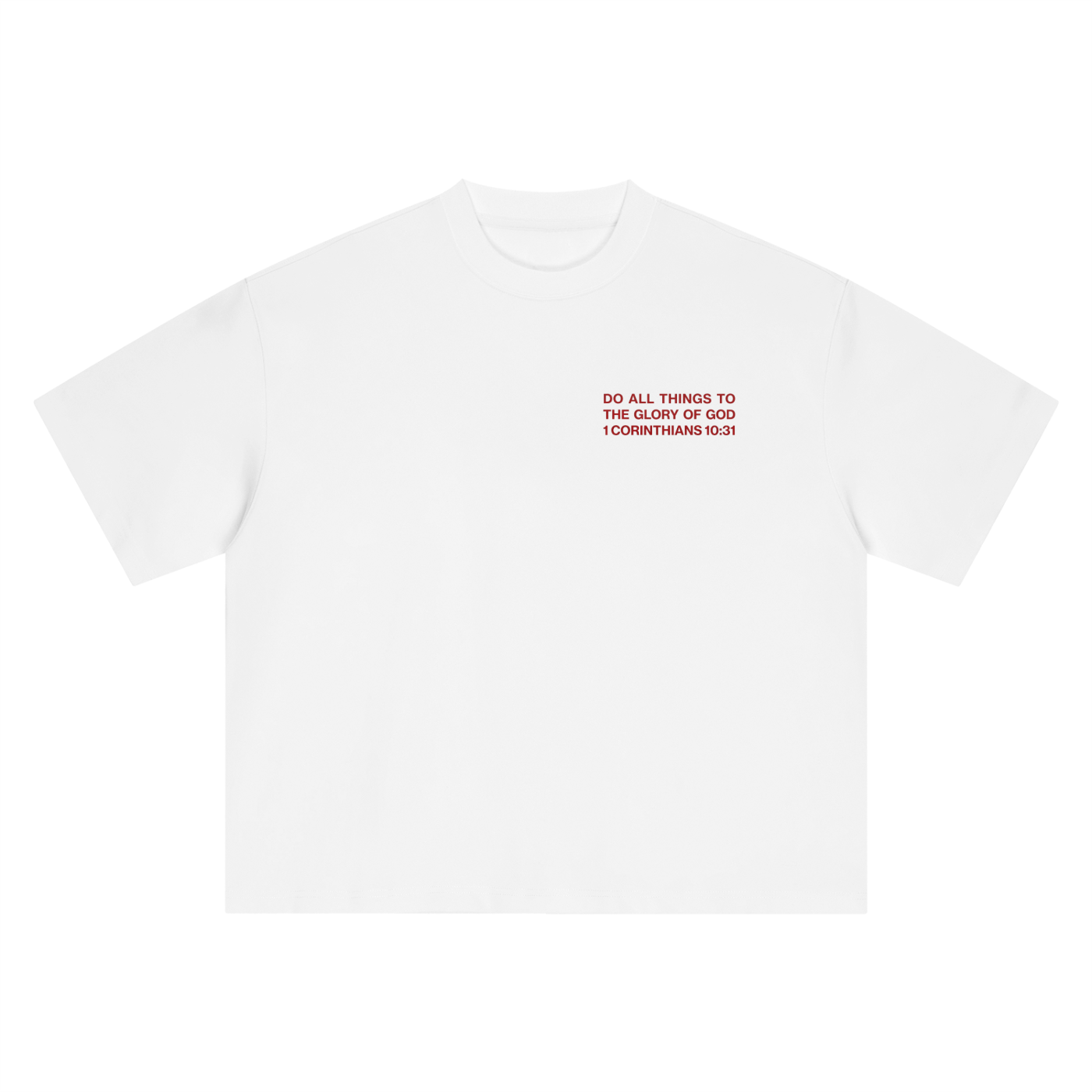 ALL FOR HIS GLORY-HEAVY BOXY TEE