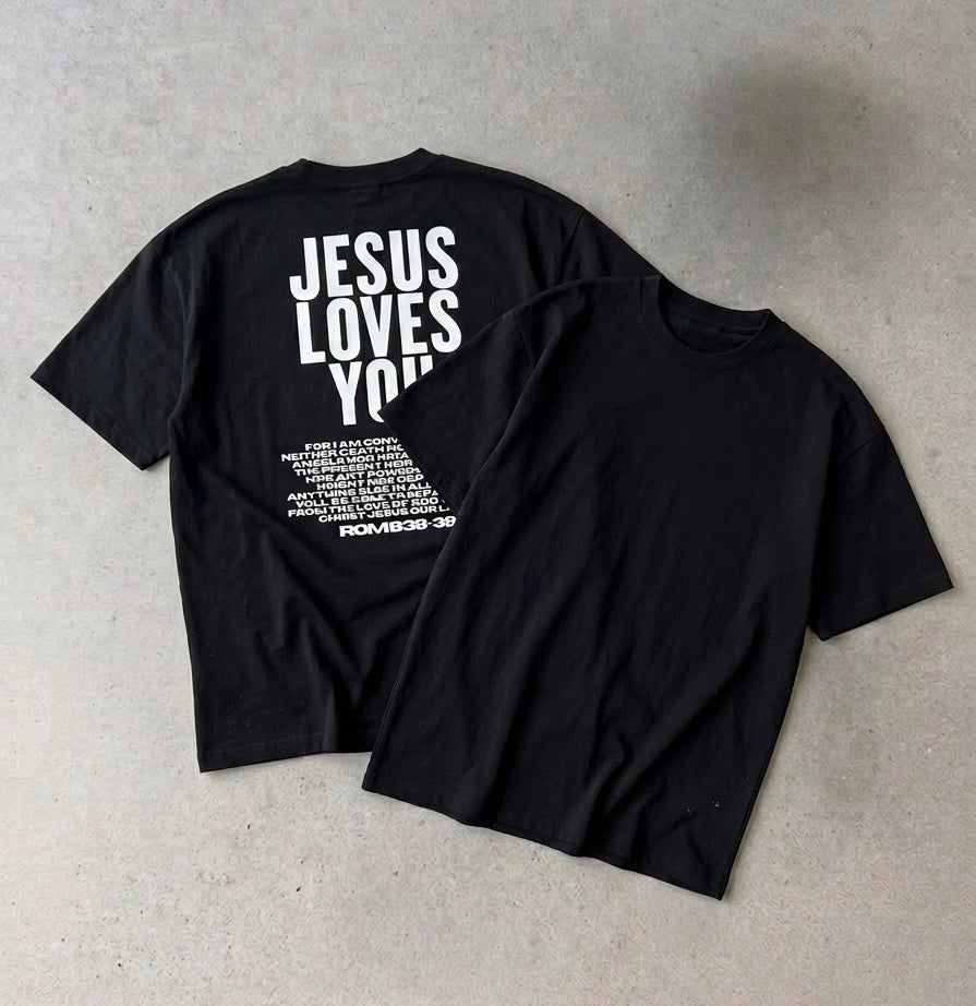 JESUS LOVES YOU-OVERSIZED BOXY TEE