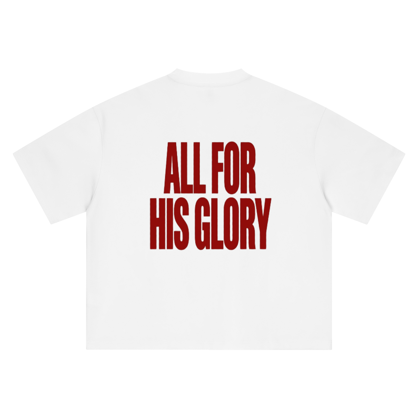 ALL FOR HIS GLORY-HEAVY BOXY TEE