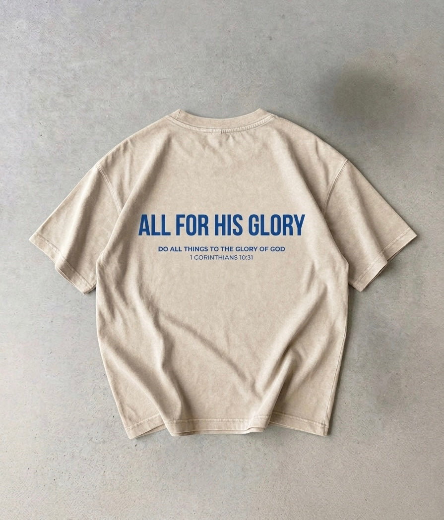 ALL FOR HIS GLORY-MINERAL WASH CROPPED BOXY TEE