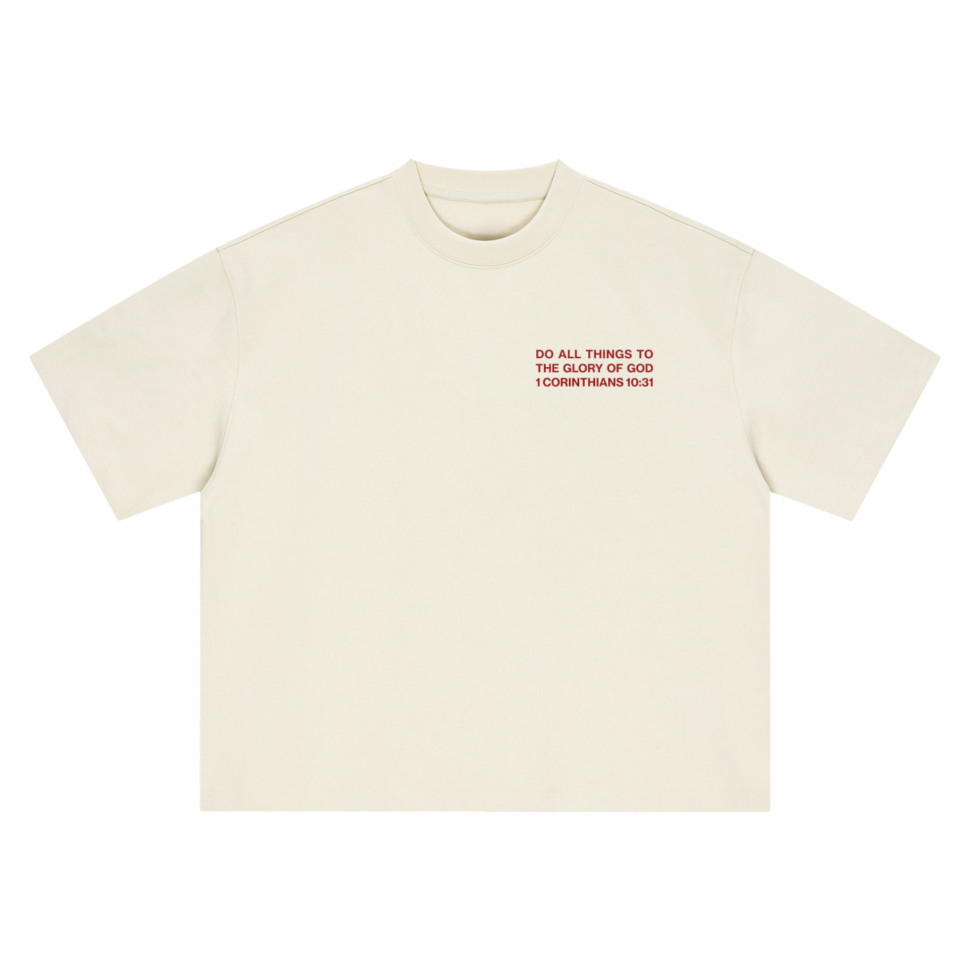 ALL FOR HIS GLORY-HEAVY BOXY TEE