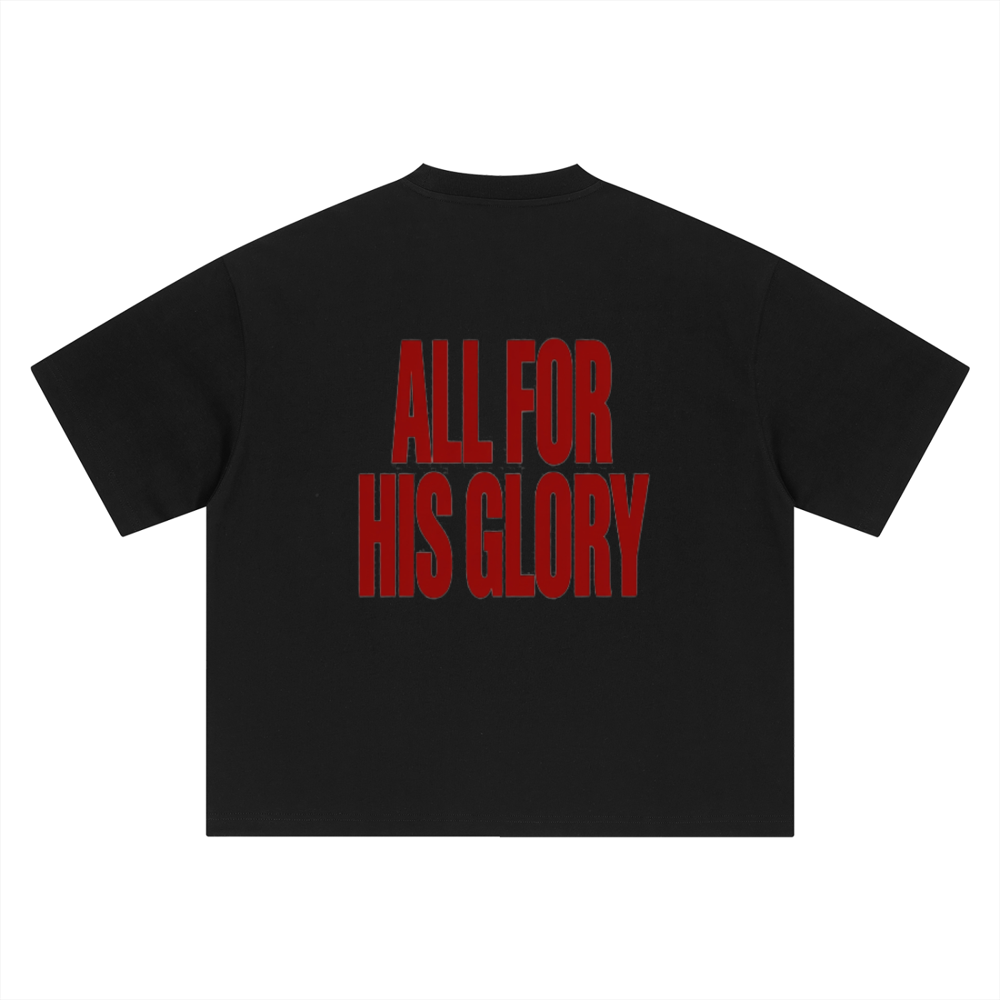 ALL FOR HIS GLORY-HEAVY BOXY TEE