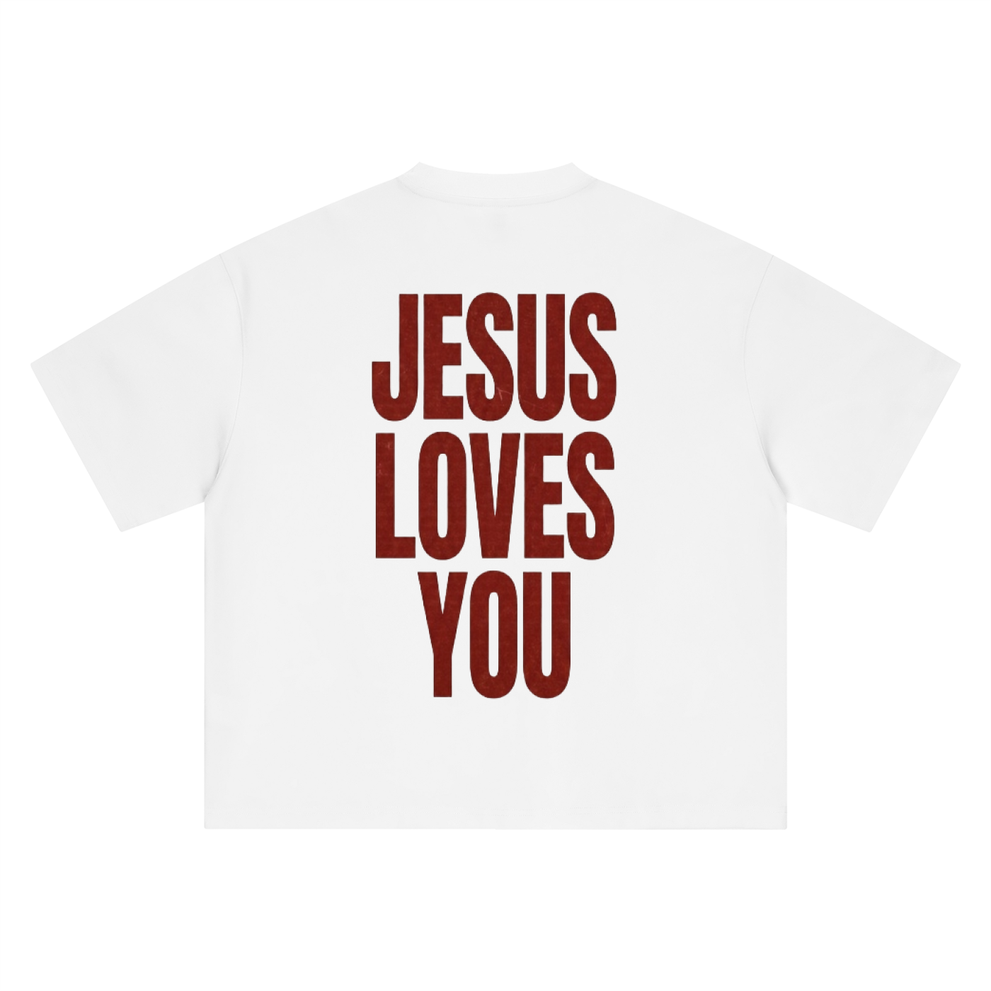 JESUS LOVES YOU-HEAVY BOXY TEE