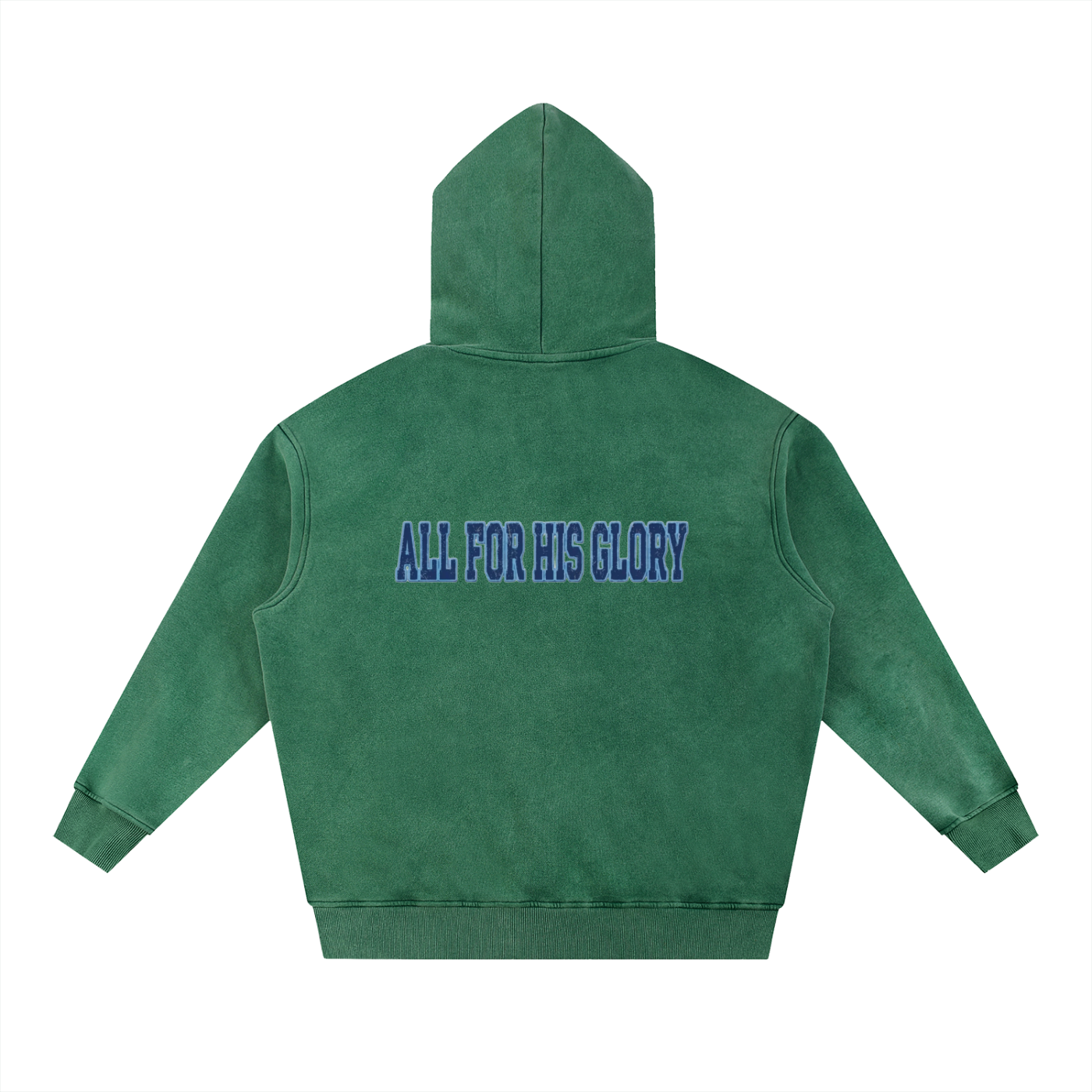 ALL FOR HIS GLORY BLUE-SNOW WASH OVERSIZED HOODIE