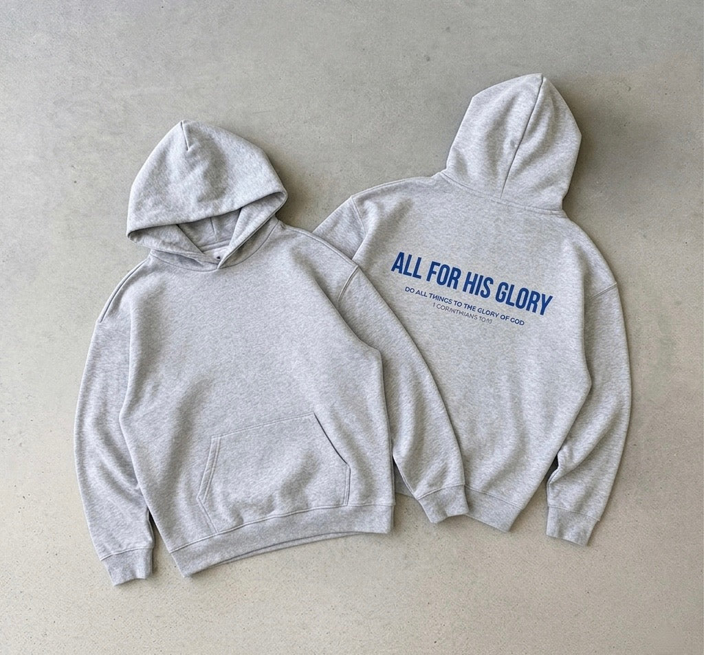 ALL FOR HIS GLORY-HEAVYWEIGHT HOODIE
