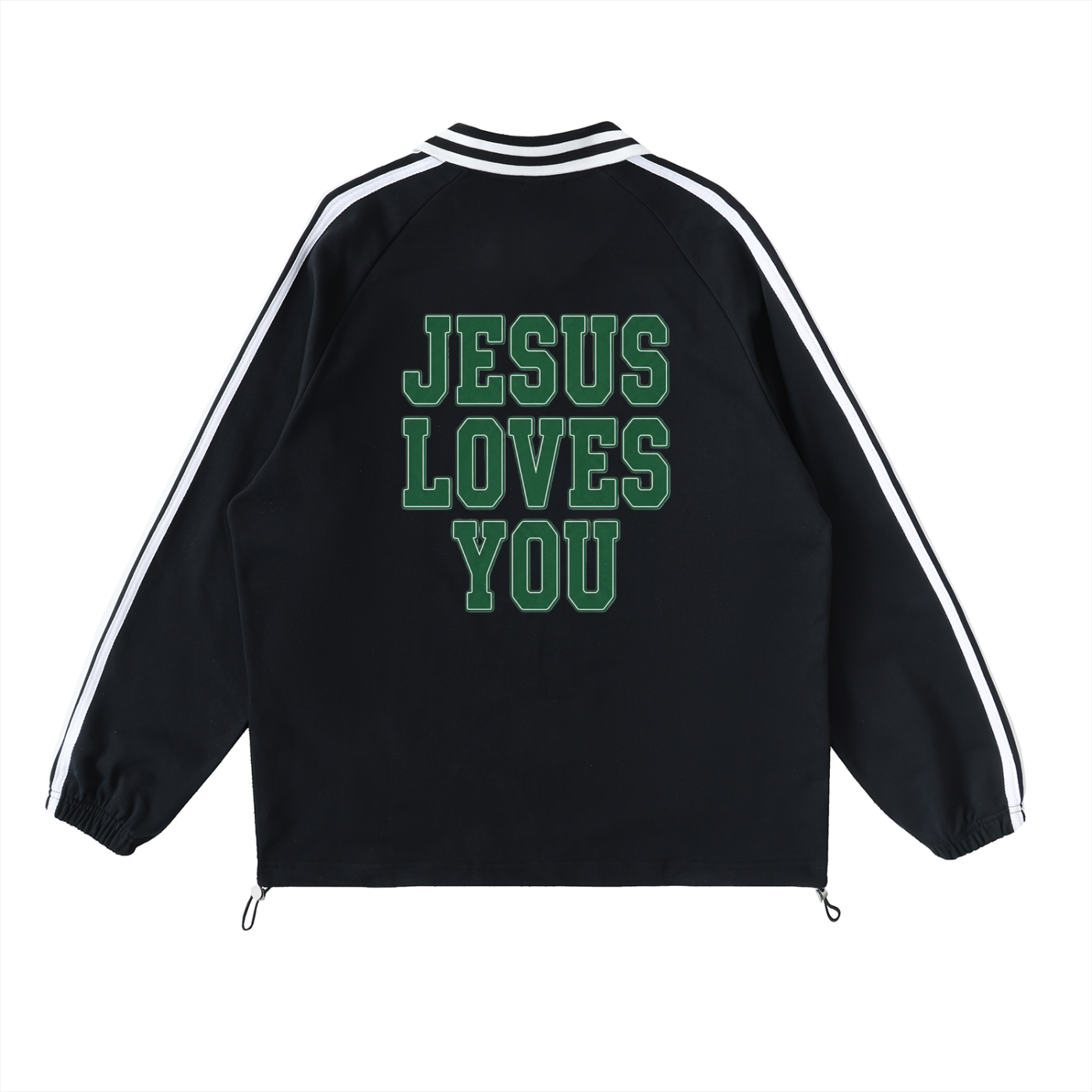 JESUS LOVES YOU-COLLAR SWEATSHIRT