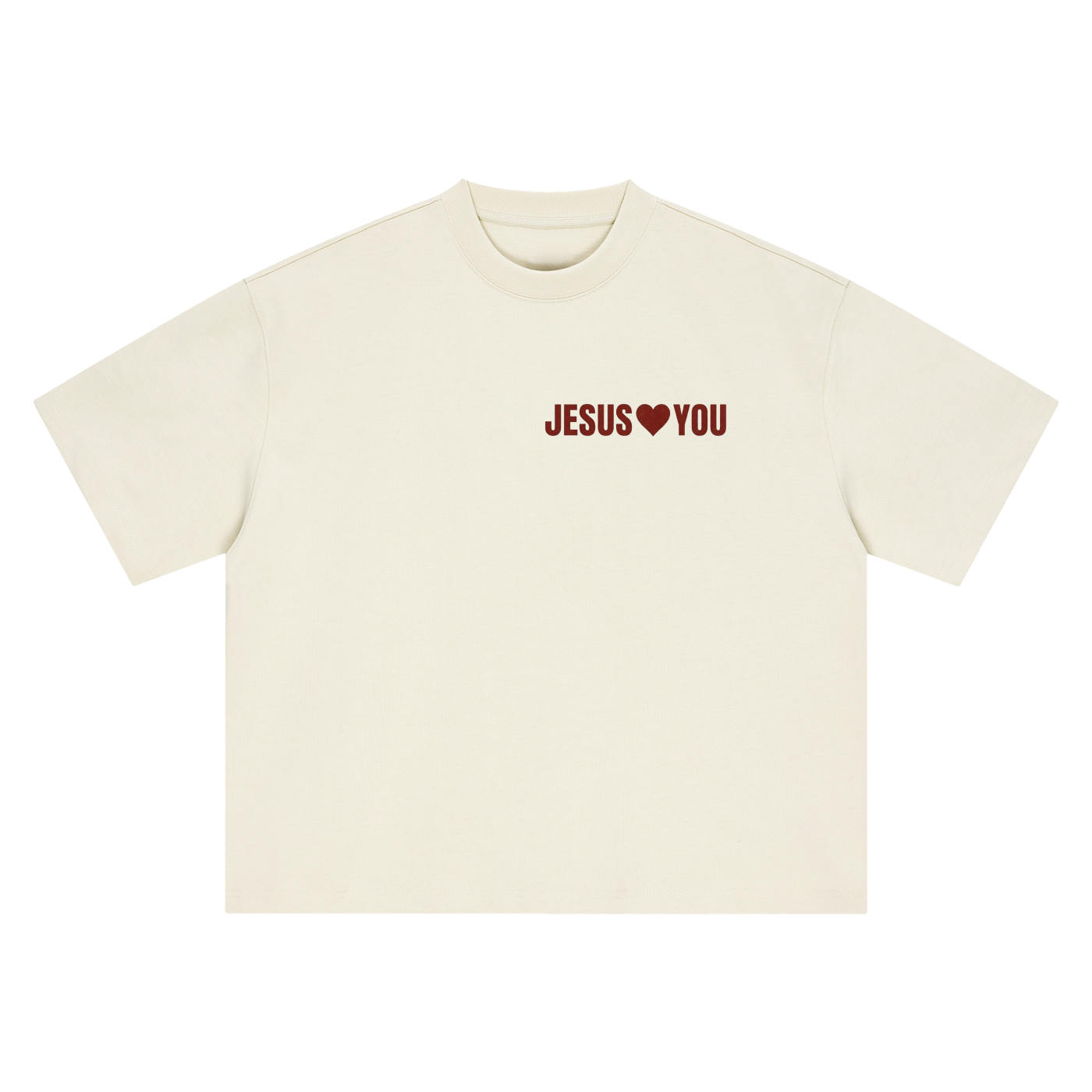JESUS LOVES YOU-HEAVY BOXY TEE