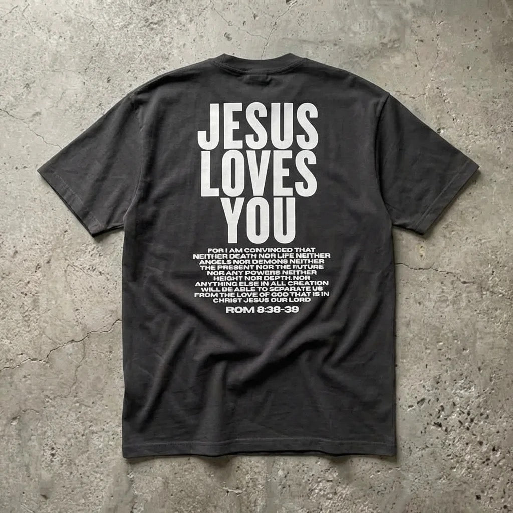 JESUS LOVES YOU-OVERSIZED BOXY TEE