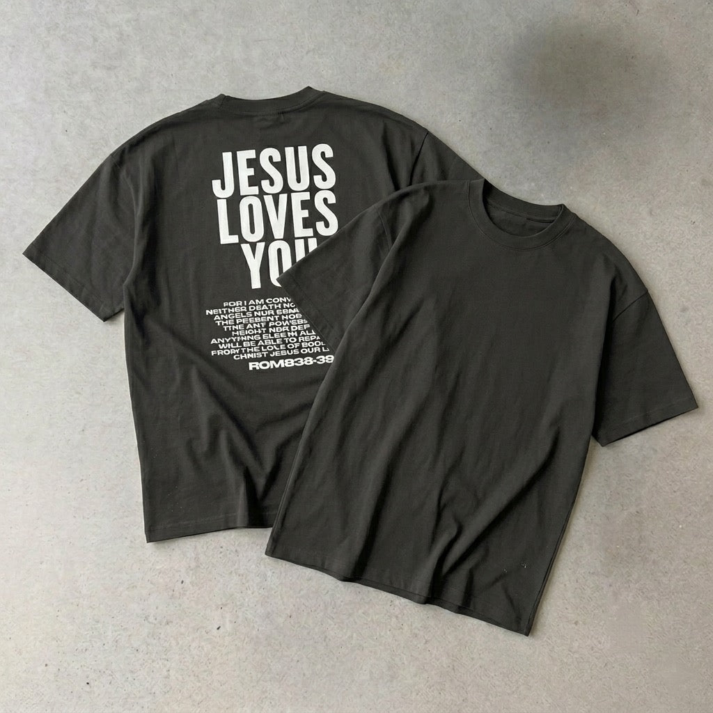 JESUS LOVES YOU-OVERSIZED BOXY TEE