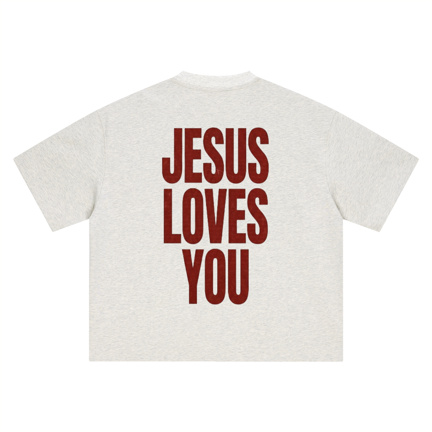 JESUS LOVES YOU-HEAVY BOXY TEE