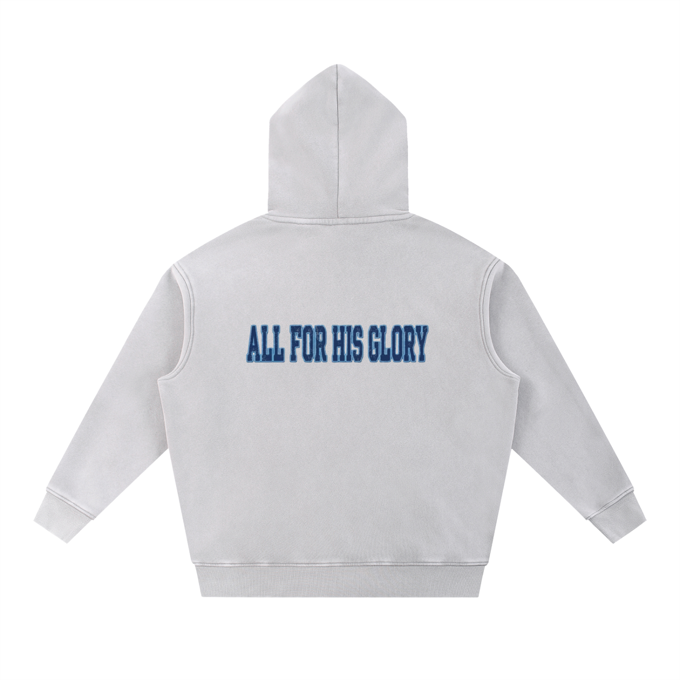 ALL FOR HIS GLORY BLUE-SNOW WASH OVERSIZED HOODIE