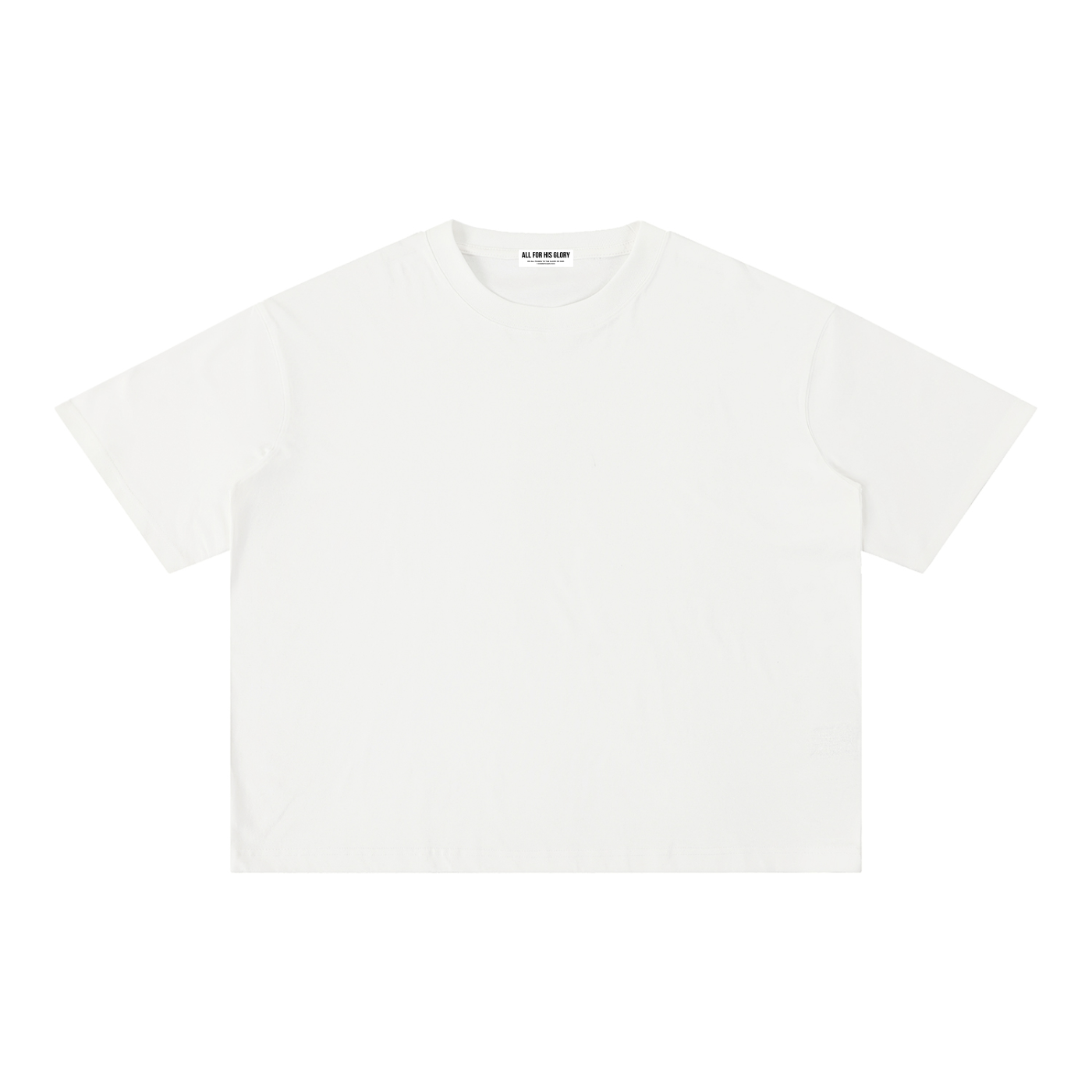 ALL FOR HIS GLORY-MINERAL WASH CROPPED BOXY TEE