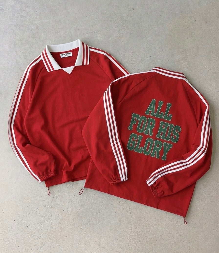 ALL FOR HIS GLORY-COLLAR SWEATSHIRT