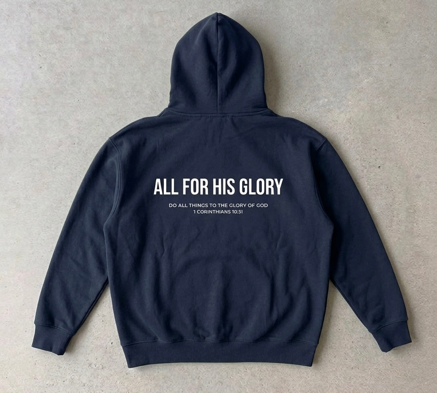 ALL FOR HIS GLORY-HEAVYWEIGHT HOODIE