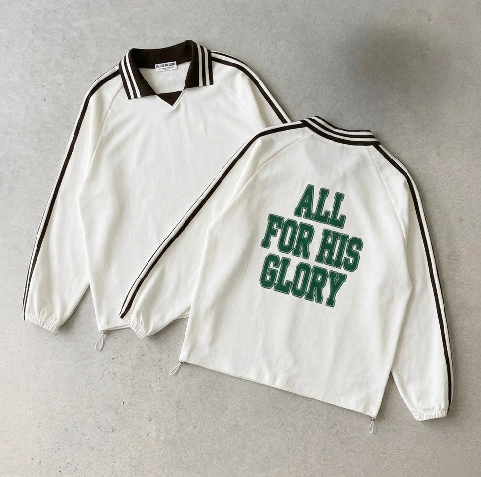 ALL FOR HIS GLORY-COLLAR SWEATSHIRT