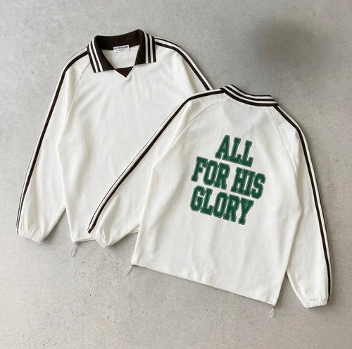ALL FOR HIS GLORY-COLLAR SWEATSHIRT