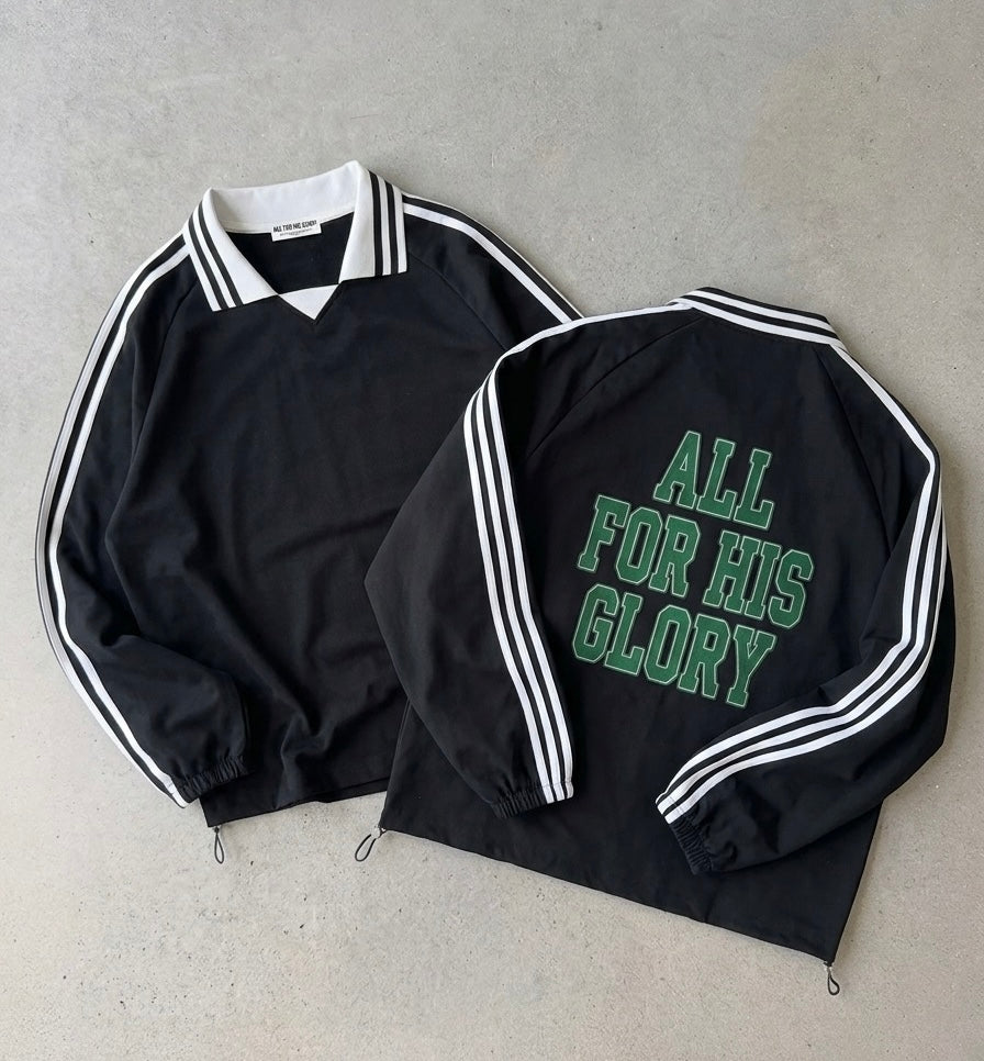 ALL FOR HIS GLORY-COLLAR SWEATSHIRT