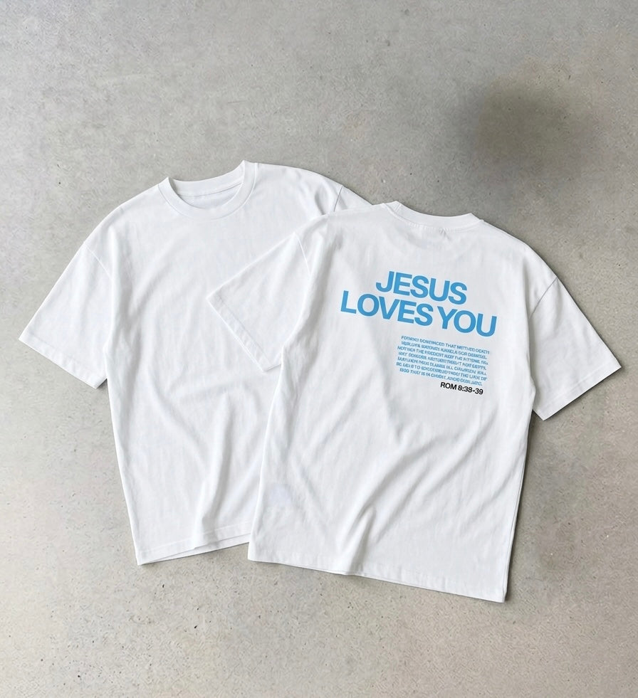 JESUS LOVES YOU-OVERSIZED BOXY TEE