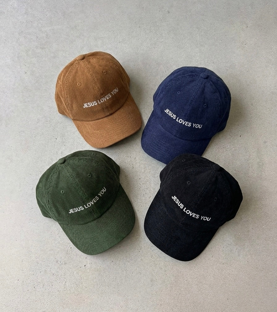 JESUS LOVES YOU-EMBROIDED MANCHESTER CAP