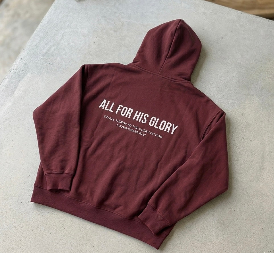 ALL FOR HIS GLORY-HEAVYWEIGHT HOODIE