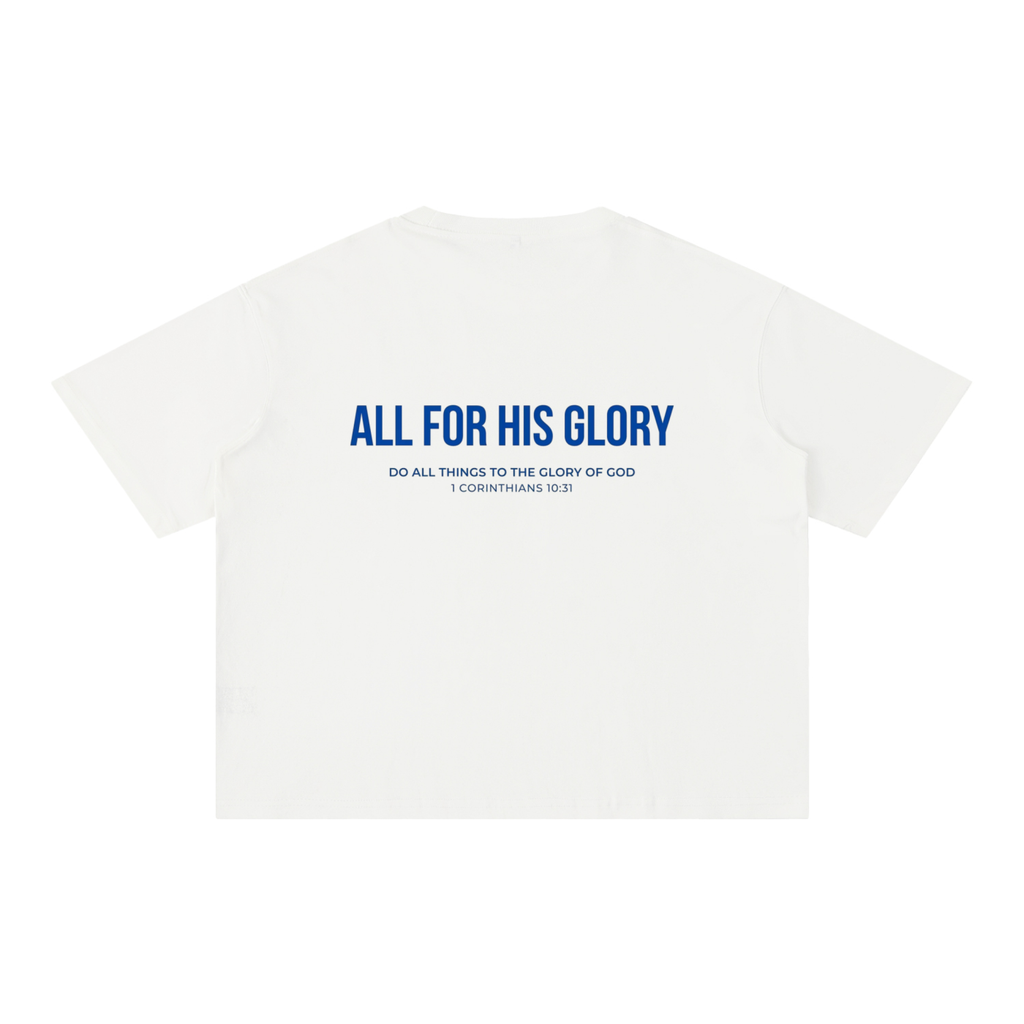 ALL FOR HIS GLORY-MINERAL WASH CROPPED BOXY TEE
