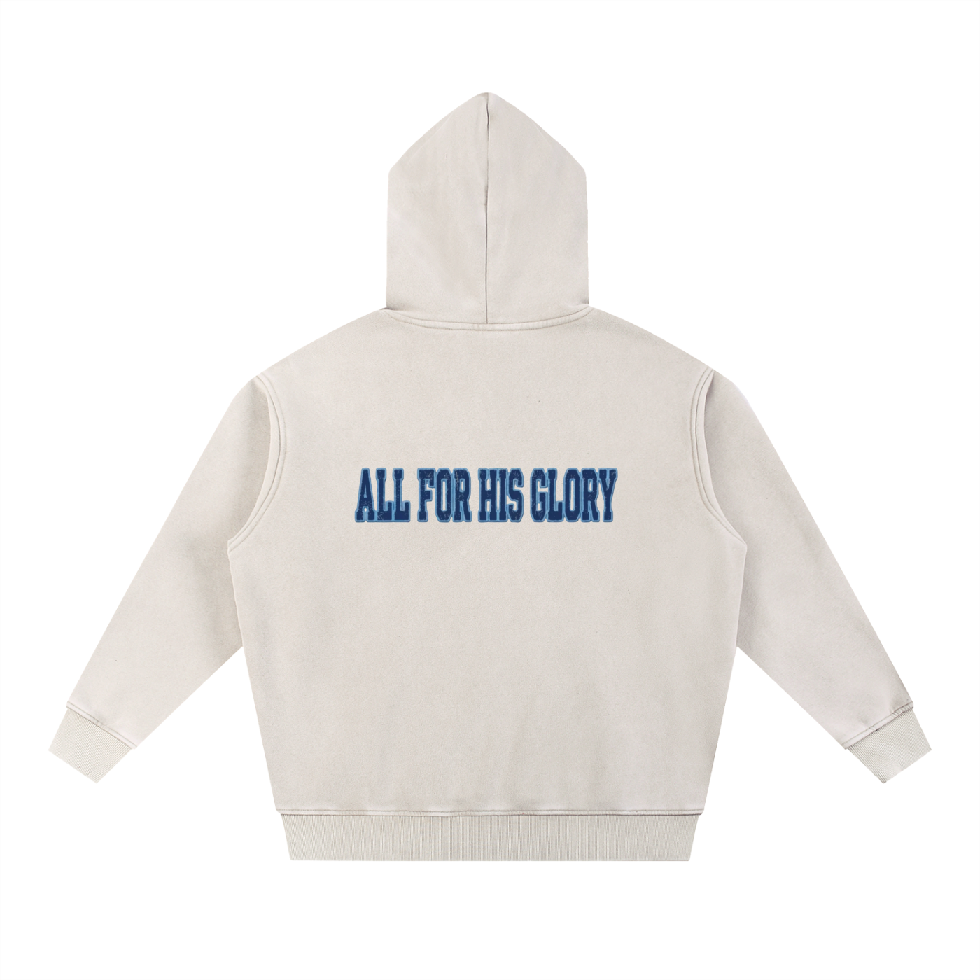 ALL FOR HIS GLORY BLUE-SNOW WASH OVERSIZED HOODIE
