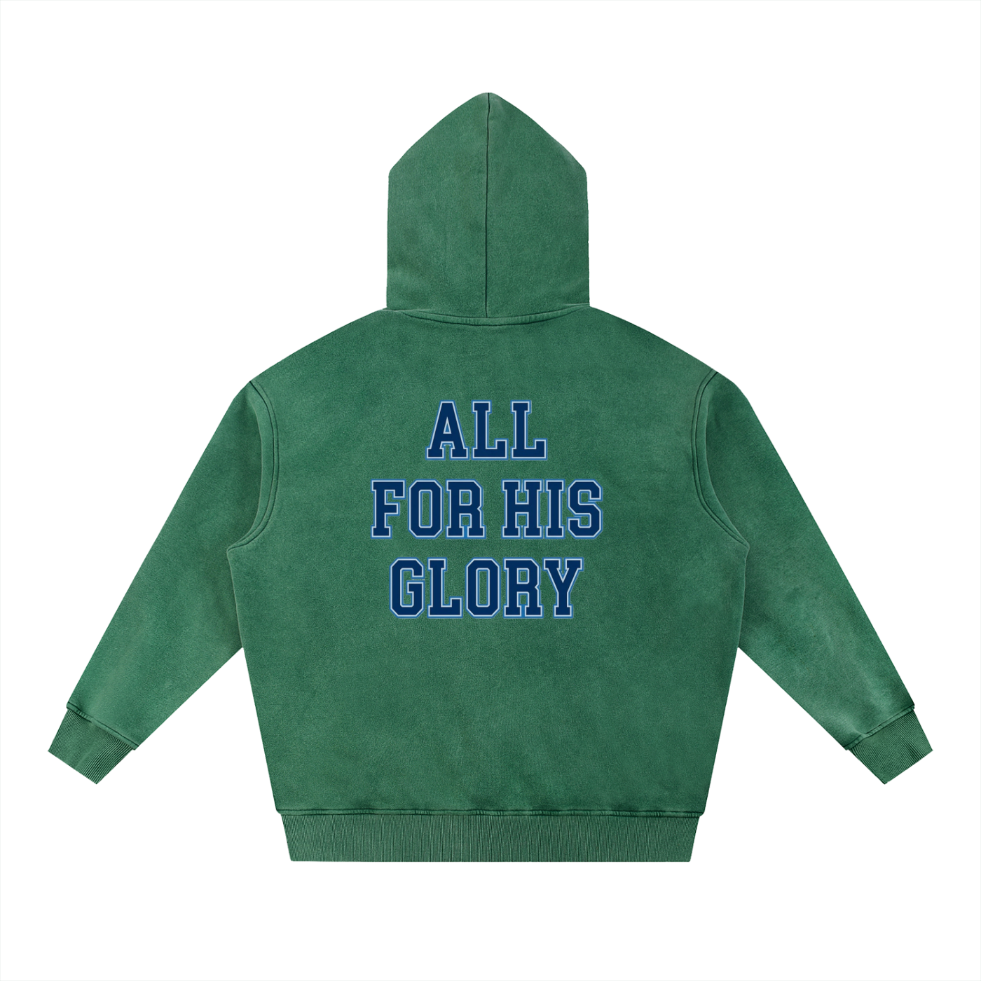 ALL FOR HIS GLORY-SNOW WASH HOODIE