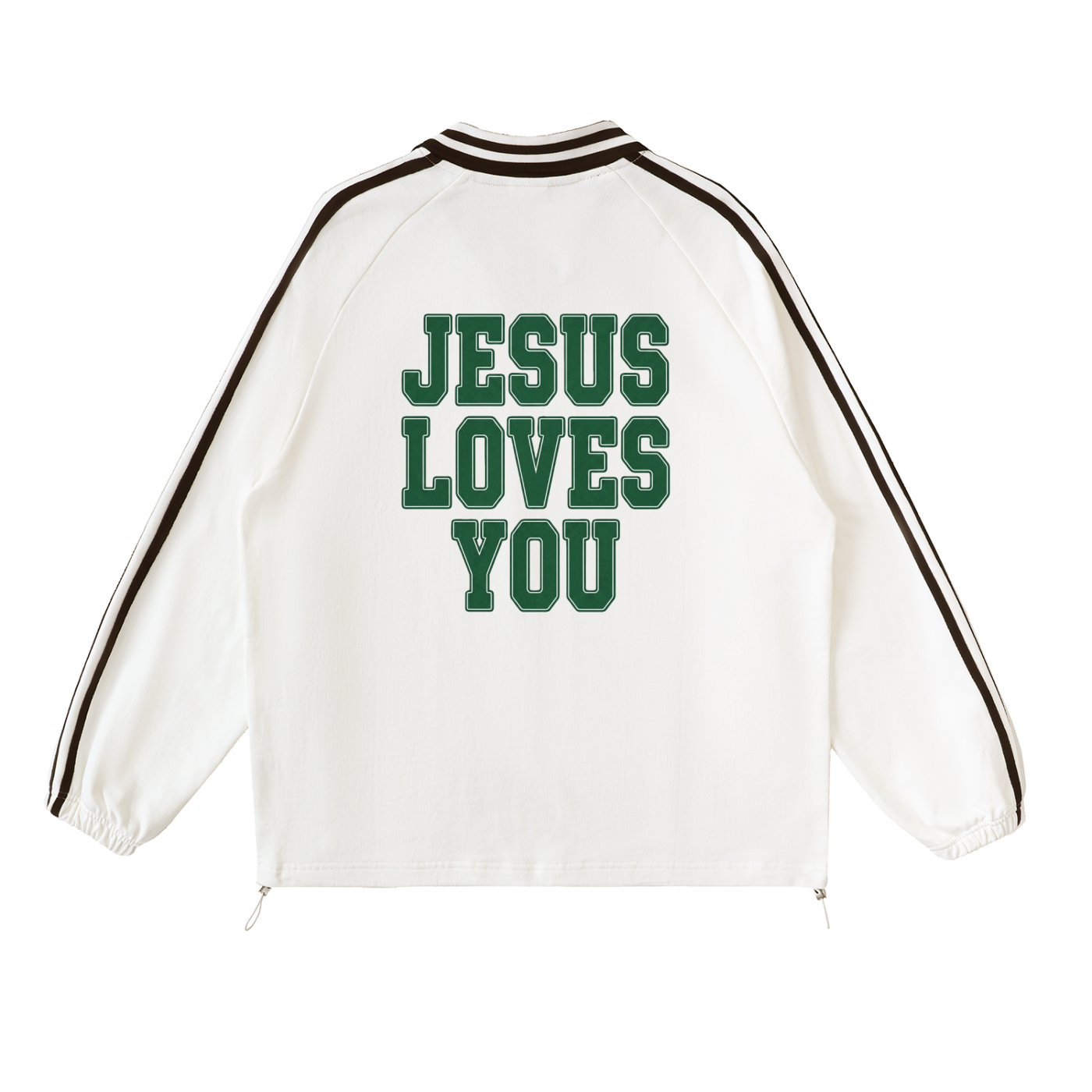 JESUS LOVES YOU-COLLAR SWEATSHIRT