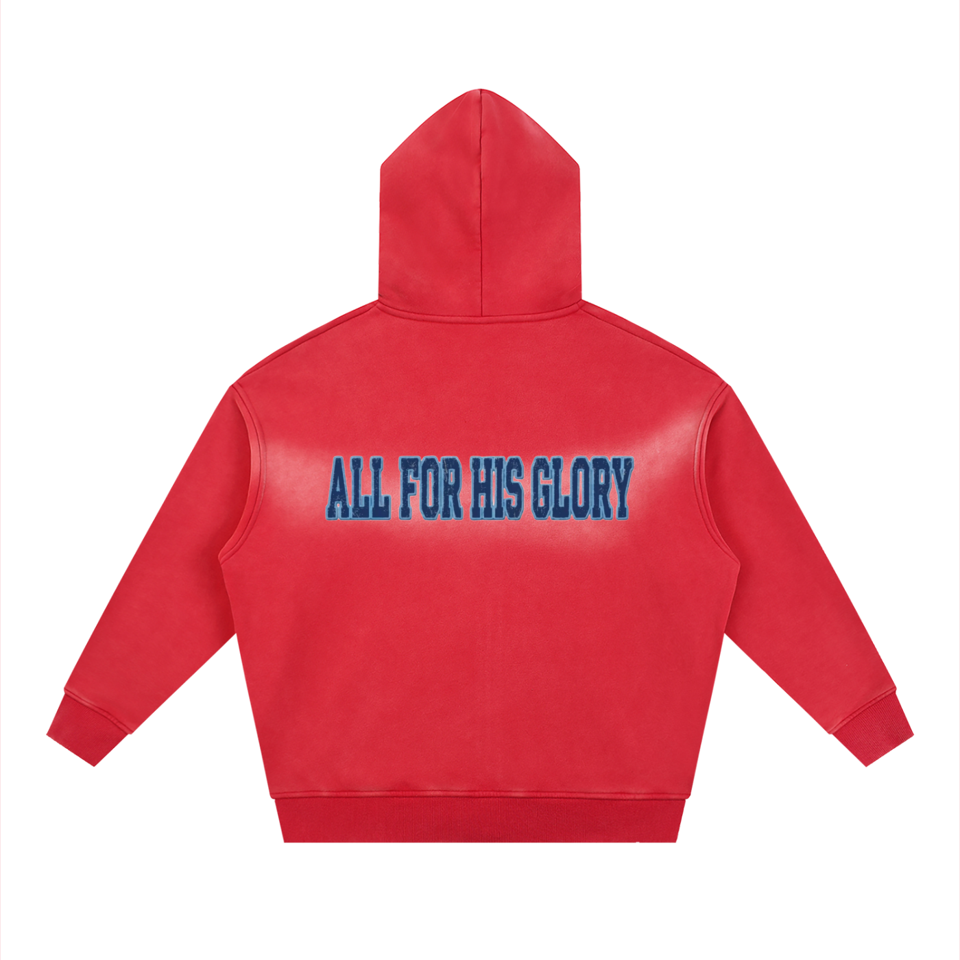 ALL FOR HIS GLORY- SUNFADE ZIPPER BOXY FLEECE