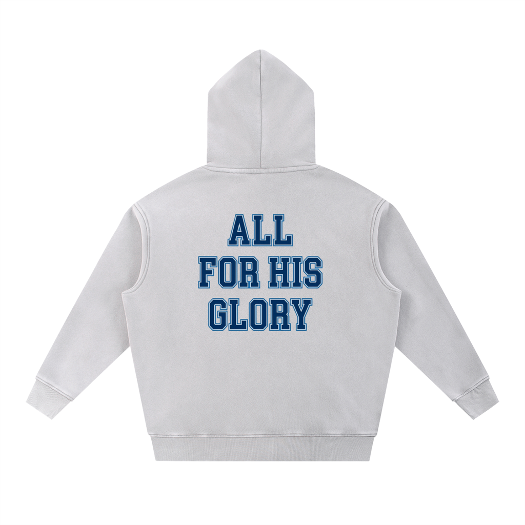 ALL FOR HIS GLORY-SNOW WASH HOODIE