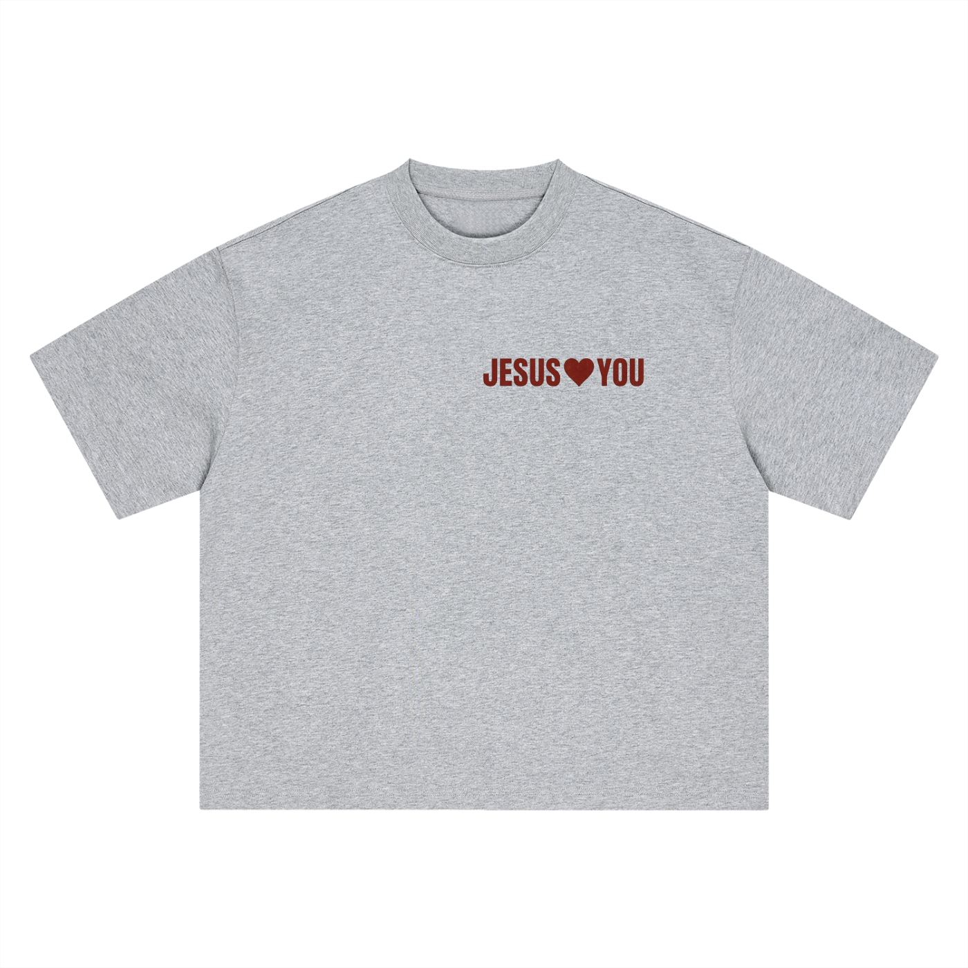 JESUS LOVES YOU-HEAVY BOXY TEE