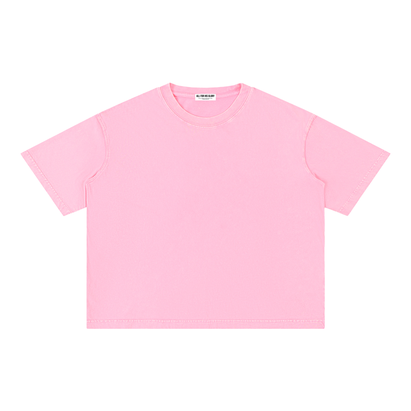 ALL FOR HIS GLORY-MINERAL WASH CROPPED BOXY TEE