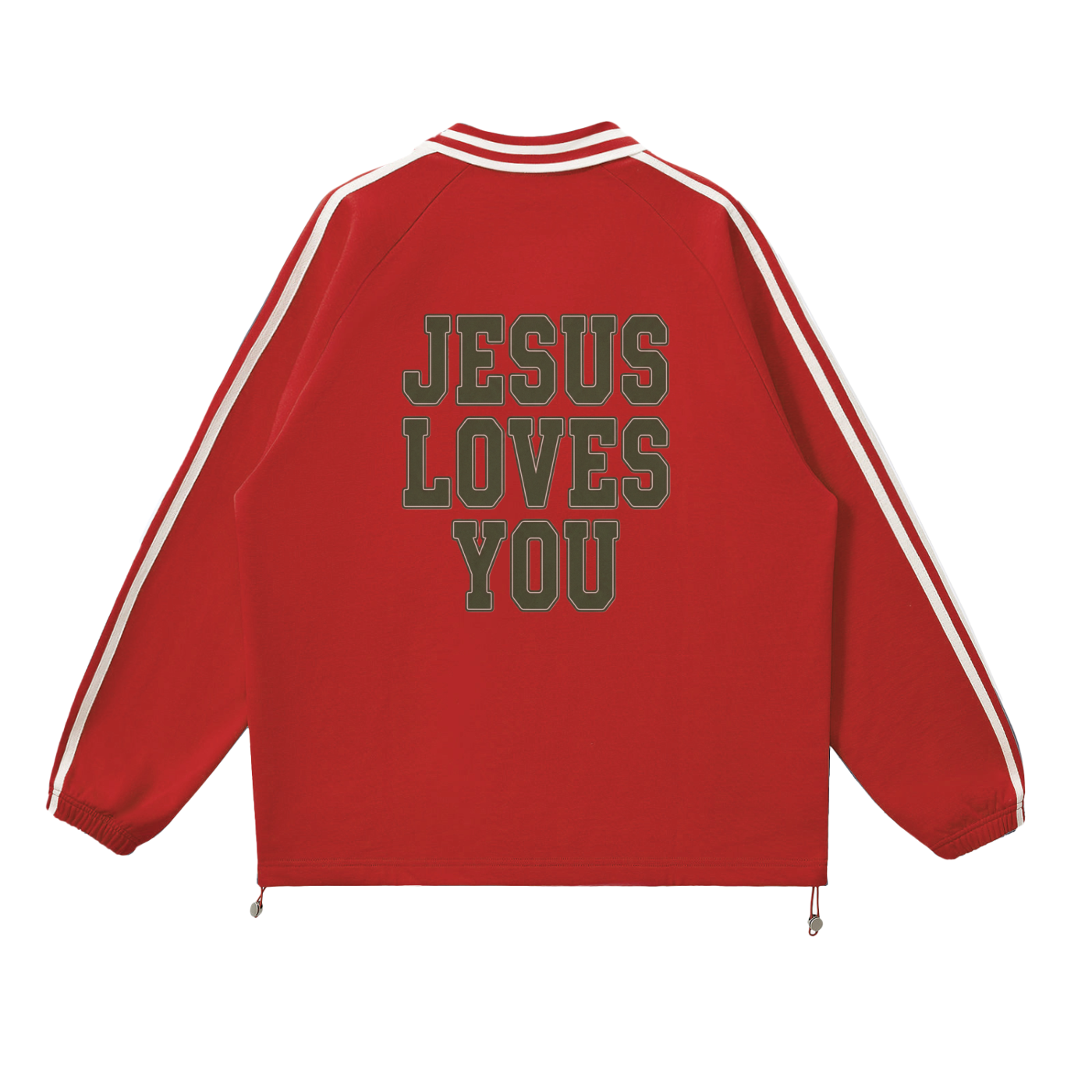 JESUS LOVES YOU-COLLAR SWEATSHIRT