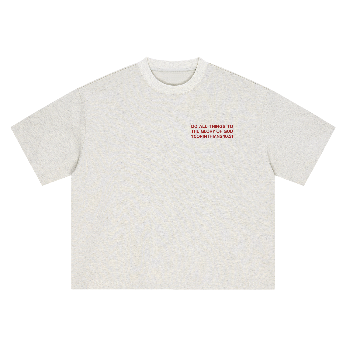 ALL FOR HIS GLORY-HEAVY BOXY TEE
