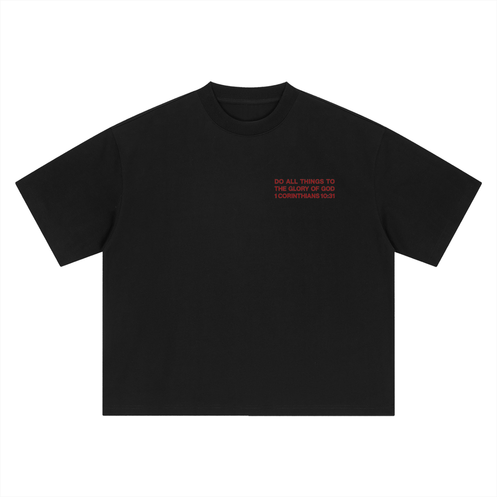 ALL FOR HIS GLORY-HEAVY BOXY TEE