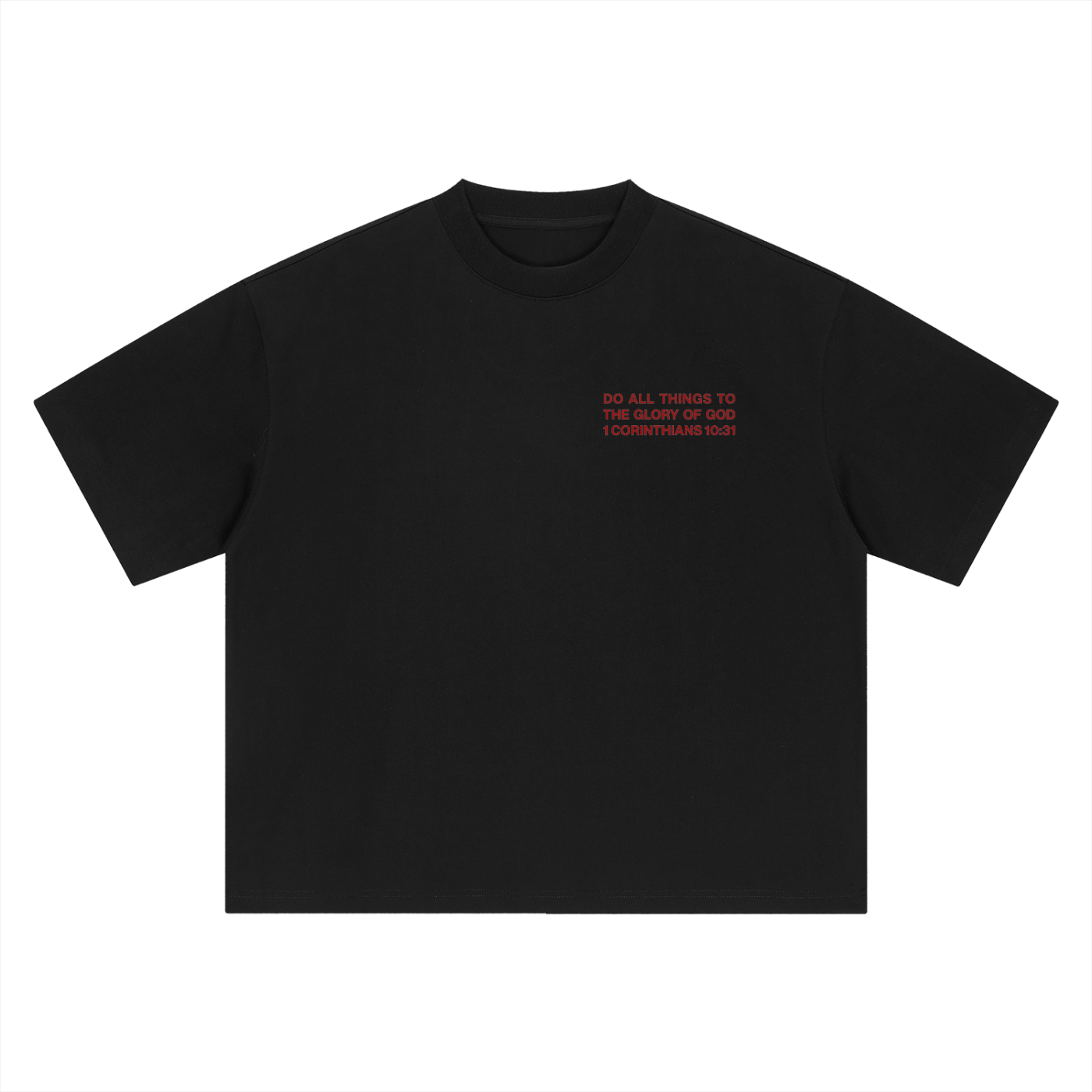 ALL FOR HIS GLORY-HEAVY BOXY TEE